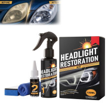 Headlight Restoration Kit,Professional Headlight Cleaner and Restorer Kit,For Remove Yellowing And Hazy and Oxidation,Waterproof Gloss Finish,Headlig