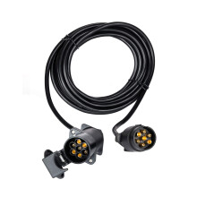 BEIJISTAR 6M 7 Pin Trailer Extension Lead with Plug and Socket, 12V 7 Pin Extension Lead Cable Connector for Towing Caravan Trailer Truck RV
