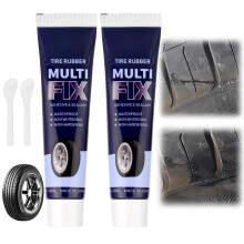 flintronic Tyre Repair Glue, 100ml Black Instant Car Tire Repair Glue, Puncture Repairs glue, Adhesive Rubber Glues for Tyres, Strong Rubber Cement S