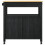VidaXL vidaXL Kitchen Trolley MONZA Black 84 x 40 x 88.5 cm Solid Pine Wood 5