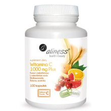 Aliness Witamina C 1000 mg Plus 100 kapsułek