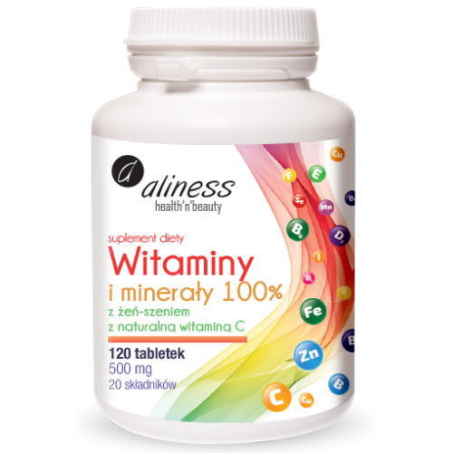 Aliness Witaminy i Minerały 120 tabletek