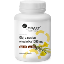 Aliness Olej Z Nasion Wiesiołka 9% 1000 mg 90 kapsułek