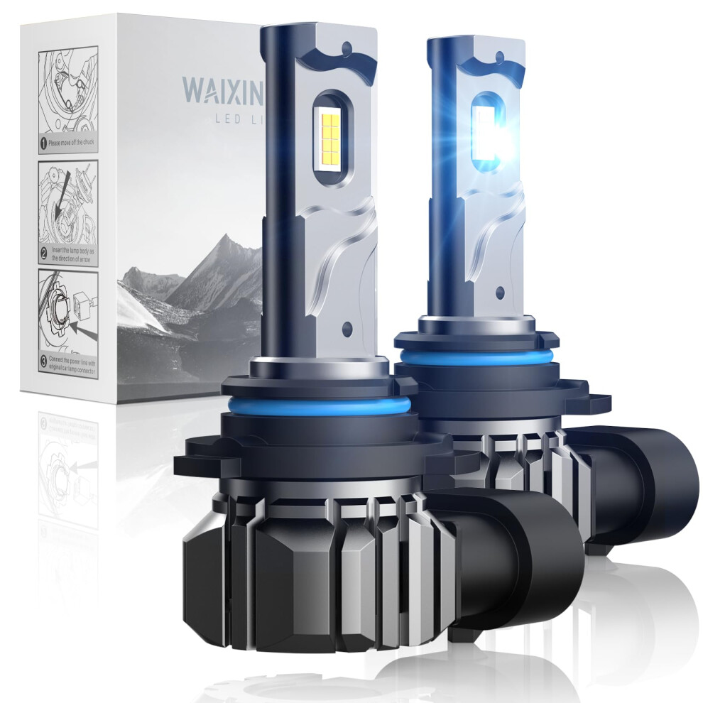 Waixingren Hb4 9006 Led Headlight Bulb, 60W 26000Lm Led Headlights Bulbs, 6500K Cool Easy Installation (9006/Hb4) White 5007877681337