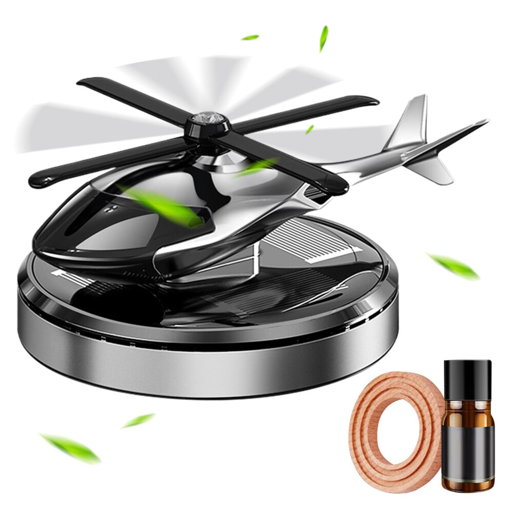 Rrlihjgu Solar Helicopter Air Freshener - Dashboard Aromatherapy Diffuser For Car And Truck With Solar Energy Rotating Design 5003729459598