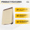 Capa de Cadeira Adirondack de 4 Pacotes para PáTio Externo 31X33X36 Polegadas Capa para Cadeira de PáTio Externa Resistente 420D, ImpermeáVel Ao Ar 10