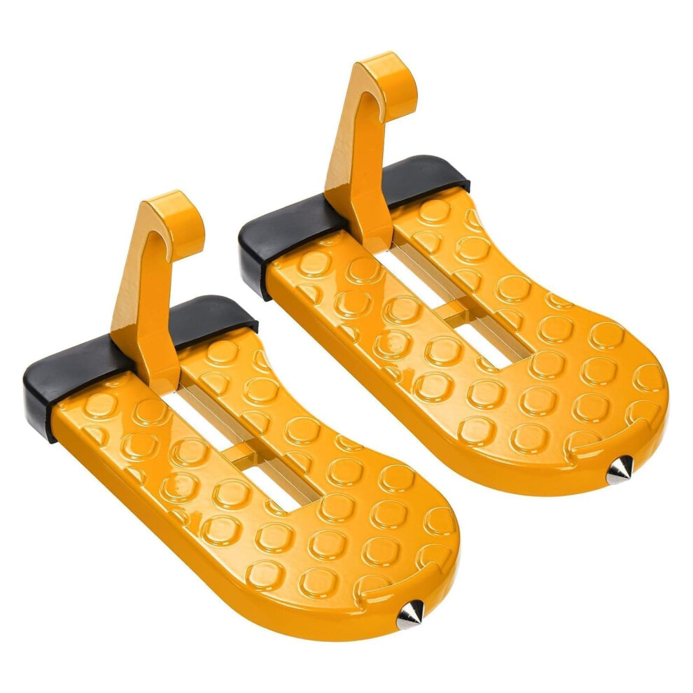 2Pack Car Door Step, Aluminum Alloy Foldable Car Step Pedal With Glass Breaker, Car Doorstep Roof-Rack Foot Pedal Ladder, Portable Vehicle Rooftop Pe 5007564996676