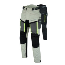 Texpeed Mens Motorcycle Trousers Off White Beige Waterproof Motorbike