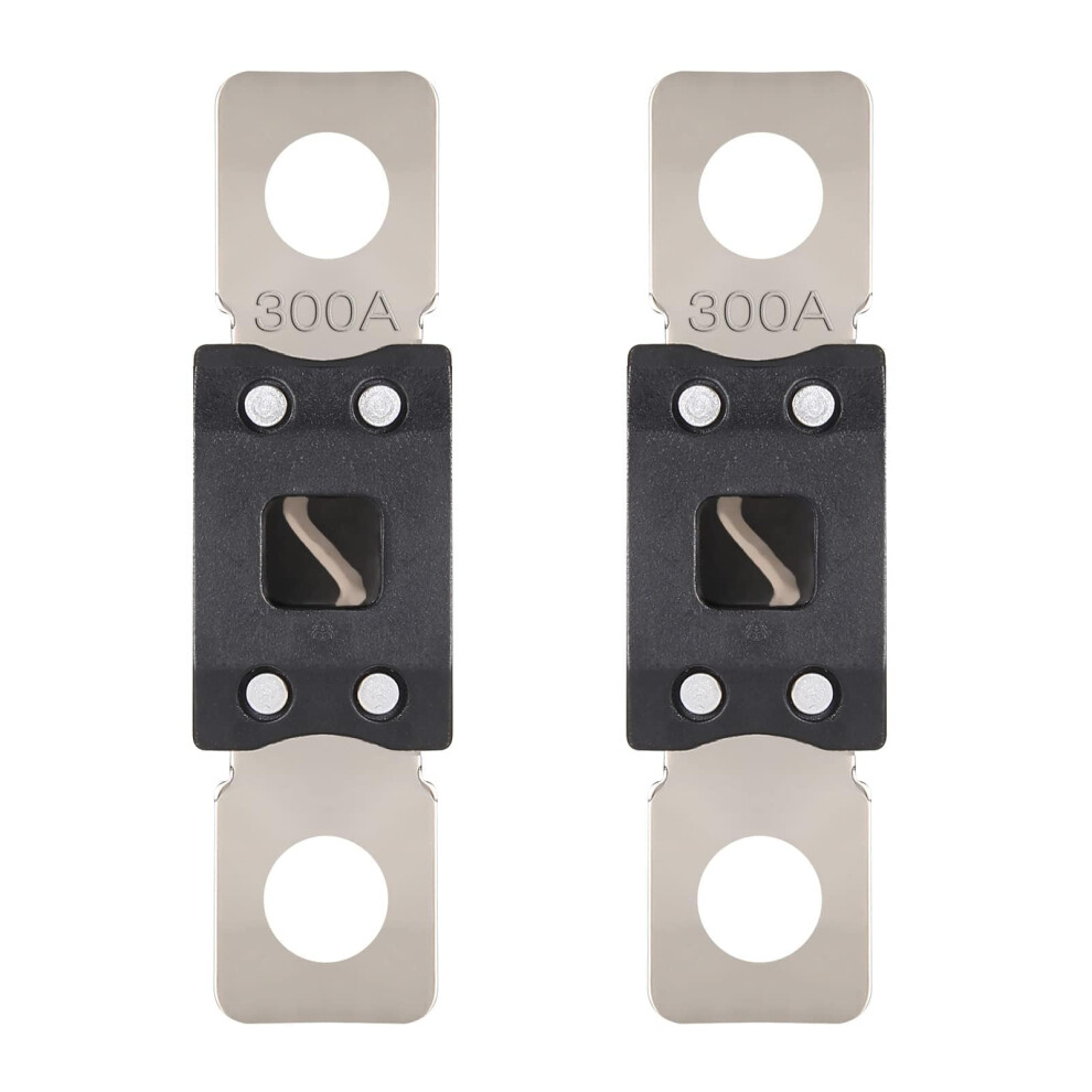Vexunga Mega Fuse 300A Mega/Amg/Anm Screw Fuse 300 Amp 300Amp High Current Strip Bolt-On Fuses For Cars (Pack Of 2Pcs) 5003463399068