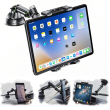 360 Rotating Car Tablet Holder, Phone Car Holder, Compatible with iPad