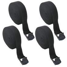 Zythrem 4 Pcs Ratchet Tie Down Straps, 5m x 25mm Bike Rack Straps with Buckle He