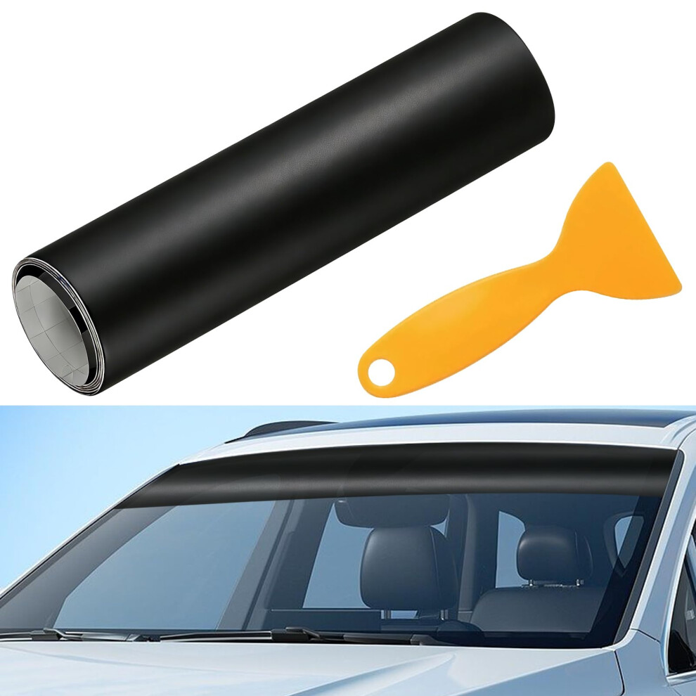 Car Sun Strip For Car Windscreen,150X20cm Windshield Sun Strip,Car Van Windscreen Sunvisor Strips,Self Adhesive Front Window Tint Strip,Anti-Glare Pv 5006249009779