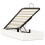 VidaXL vidaXL Ottoman Bed Frame White 90 x 190 cm Solid Pine Wood 4