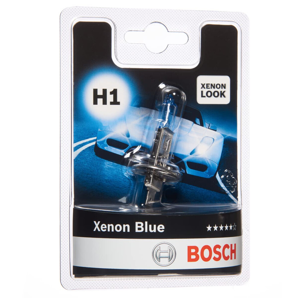 Bosch H1 (448) Xenon Headlight Bulb - 12 V 55 W P14,5S - 1 Bulb Blue
