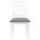VidaXL vidaXL Dining Chairs 2 pcs White 50 x 52.5 x 91 cm Solid Rubber Wood 5
