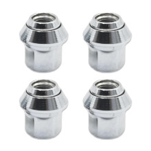 Yuiturt 4Pcs M12x1.5 Alloy Wheel Nuts 19mm Hex 32mm, Hex Socket Lug Nuts with Taper Seat, Replacement for Ford/Toyota/Honda - Fit Focus Fiesta Camry
