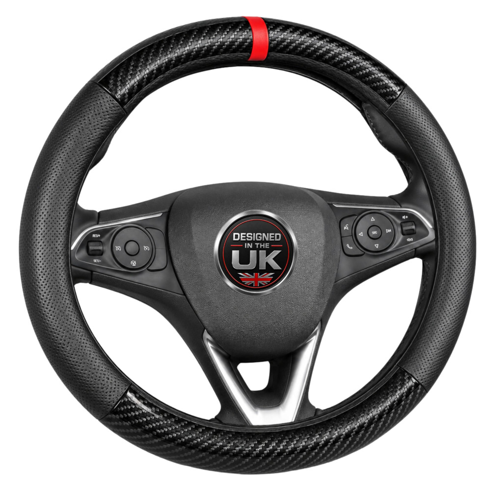 Velara Car Steering Wheel Covers Â Leather Steering Wheel Cover Black 5000616045445