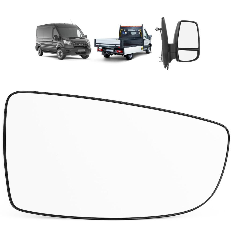 Nimova Wing Mirror Lower Glass Right Driver Side With Backing Plate For Ford Transit Mk8 2014-2025 | Oem 1855102, Bk3117a700ab 5008373728489
