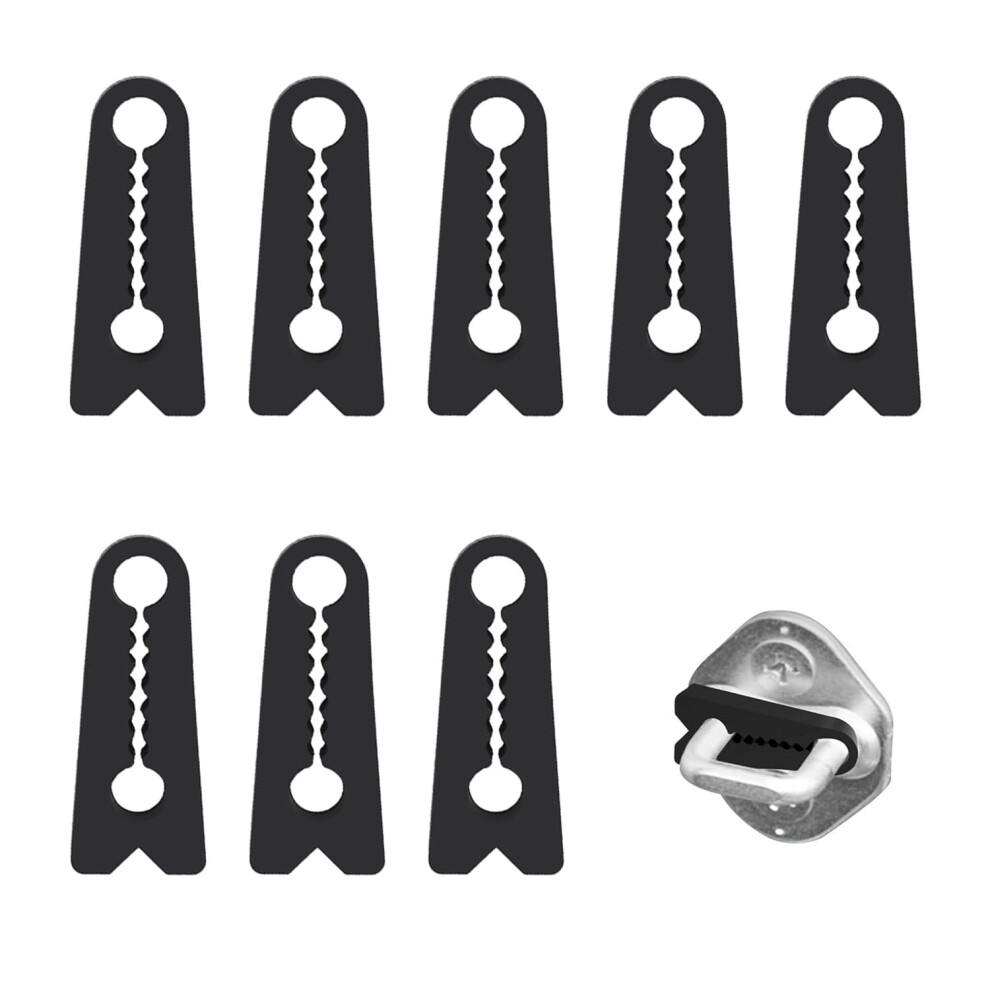 Tilonkj 8Pcs Car Door Soundproofing Damper,Silicone Car Door Shock Absorbers Pads Latch Cover Slam Stopper With Non-Slip Teeth Design Universal Car A 5006574017135