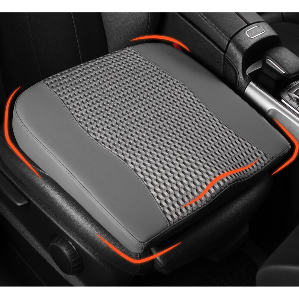 Lofty Aim Car Seat Cushion, Comfort Memory Foam Car Cushions For Driving - Sciatica & Lower Back Pain Relief, Driver Seat Pillow For Vehicles, Office 5001237017002