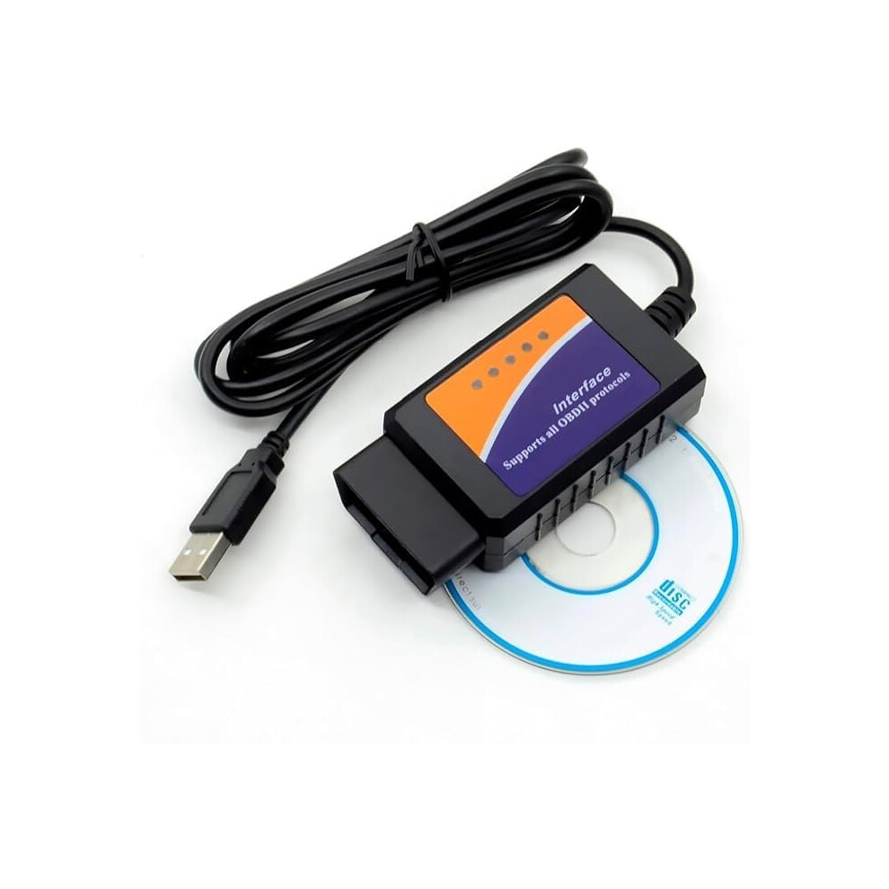 Elm 327 Usb 327 Elm327 Elm Usb Obd Obd2 V1.5 Diagnose Cabel Interface Scanner 5009313899283