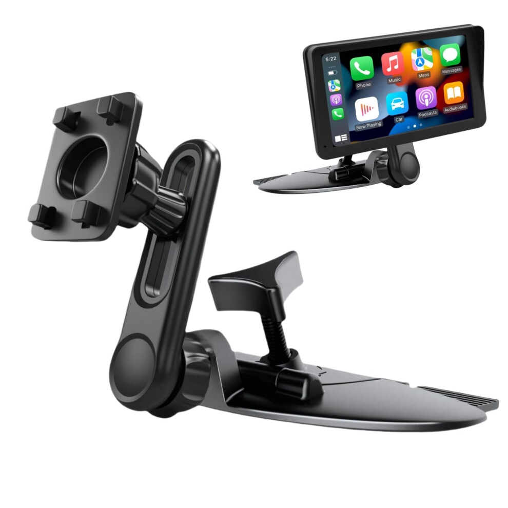 Epronic Cd Slot Mount For Carplay Screen Adjustable Arm And 360 Rotating Universal 17Mm Head Compatible With In-Car Monitors Cd Slot Carplay Mount 5001465746569