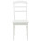VidaXL vidaXL Dining Chair 2 pcs White Solid Rubber Wood 3