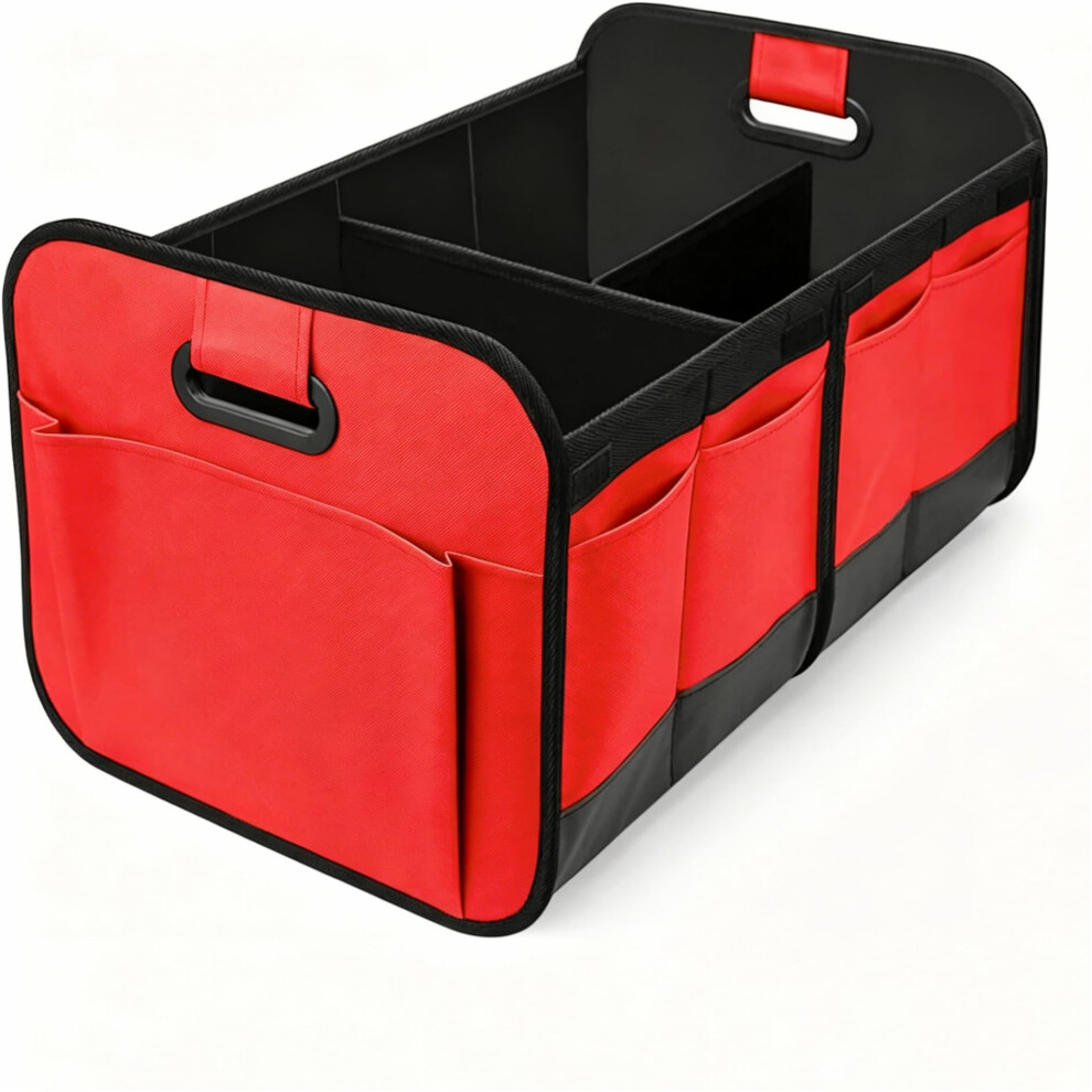 Car Boot Organiser - Foldable Car Boot Bag Car Trunk Organizer Storage Collapsible Trunk Organizer For Most Cars, Waterproof Multi-Compartment Collap 5004902307095