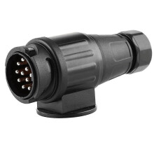 ETUKER 13 Pin Trailer Electrical Connector, Waterproof 13 Pin Tow Bar Towing Plug For Caravan Bike Carrier