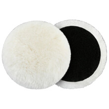 MiJunHD 2Pcs 7 inch 180mm Wool Polishing Pads Lambswool Polishing