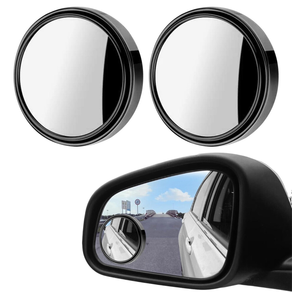 2Pcs Blind Spot Mirrors For Cars Round 360 Rotate Convex Blindspot Mirrors For Car, Waterproof Hd Glass Wide Angle Mirror, Universal Cars Blind Spot 5007661287868