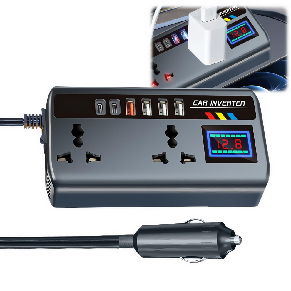 Pu/Re Sine Wave Car Inverter 12V To 240V,Car Inverter,Ca/R Converter To Outlet Plug,Vehicle Powers Converter,Powers Inv/Erter,C/Ar I/Nverter Outlet,C 5008309877731