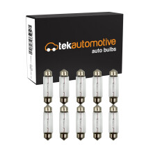 Tek Automotive 264 Number Plate Bulb, Interior Festoon Car Light