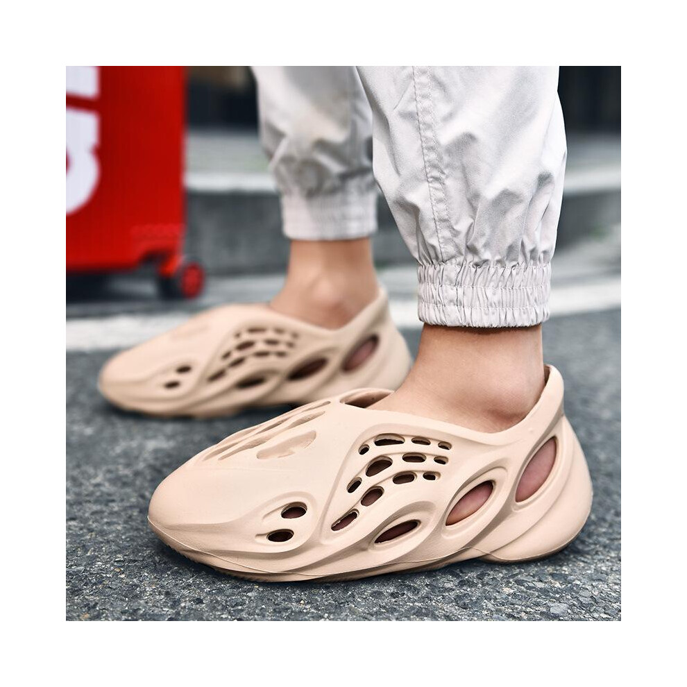 (Beige, 35) Yeezy 700 Clog Sandals Unisex EVA Cloud-Like Beach Shoes-image