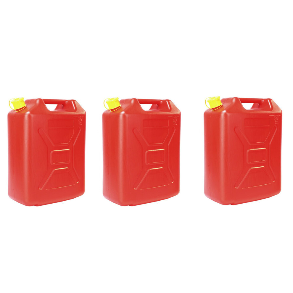 20 Litre 5 Gallons Plastic Jerry Can Fuel Petrol Diesel Water Camping Outdoors Travelling With Lock Pin (3) 5005189927389