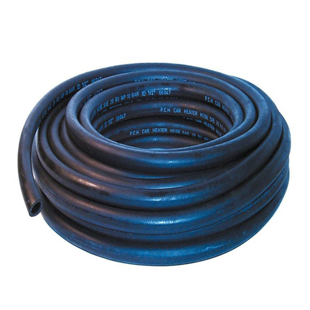 19Mm Id 8 Metre Length Rubber Heater Hose - Autosiliconehoses Black 5009005453779