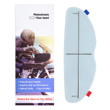Systercol Helmet Photochromic Anti Fog Film Universal Fit Self-Tinting Film for Motorcycle Riding On Cloudy or Sunny Days 27cm x 9cm