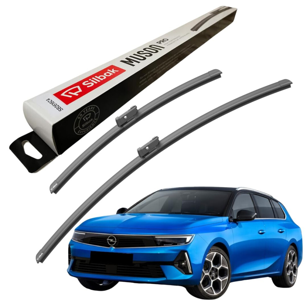 Silbak Windscreen Wipers, Fits For Vauxhall Astra Sports Tourer (11/2021 Onwards) Front Wiper Blades, 600Mm/400Mm 5005196315216