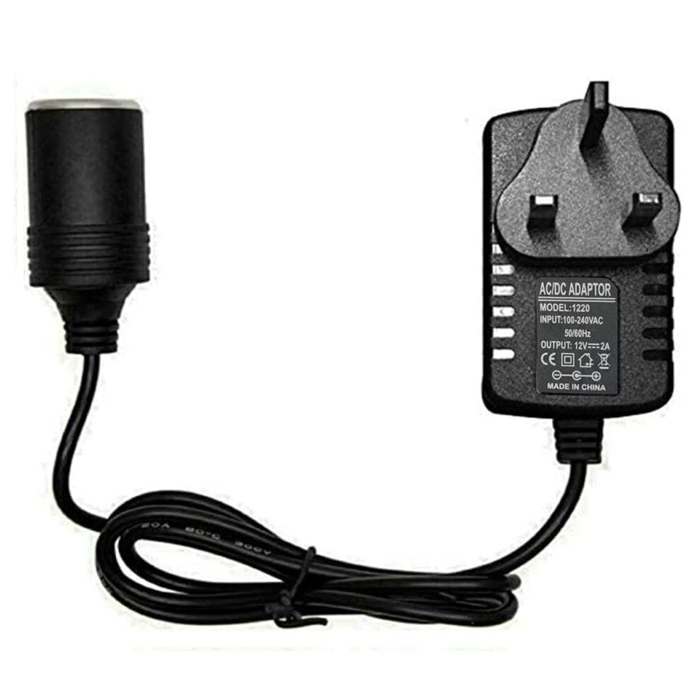 Car Power Inverters, Car Plug Adapter 240V 2A Ac Mains To 12V Dc Car Converter Cigarette Lighter Socket Voltage Converter Power Adapter 5003595055344