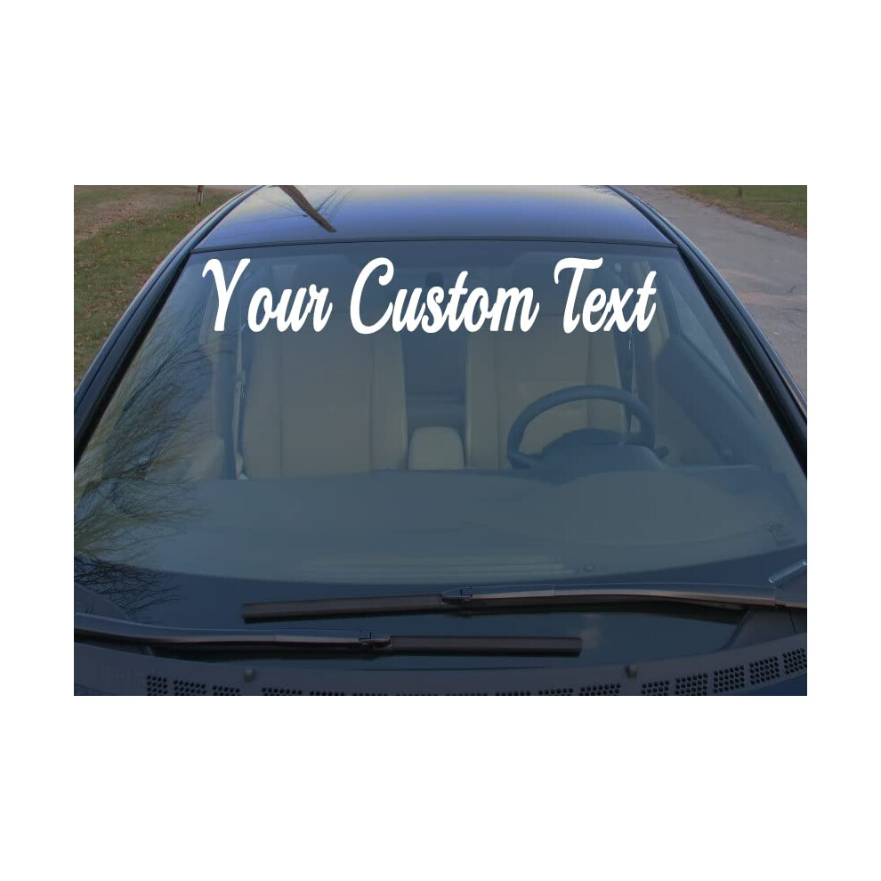 Custom Text Car Sticker Custom Windshield Decal Personalised Vinyl Decal For Car, Truck, Suv, Vehicle Lettering 5001648922063