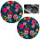 2PCS Flower Silicone Car Cup Coasters Non-Slip Absorbent 1