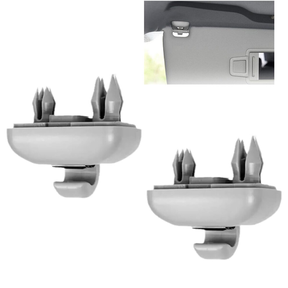 Garegce 2Pcs Sun Visor Clips For Audi, Auto Car Sun Visor Clip Hook, Replacement Sun Visor Bracket Hanger For Audi A1 A3 A4 A5 Q3 Q5 A7 B6 B7 B8 S4 S 5008481634177