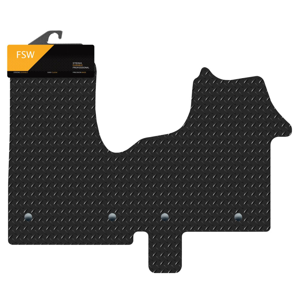 Fsw - Fits Renault Traffic 2014-2022 And Fits Vauxhall Vivaro 2014-2019 - Tailored Mats - Passenger Leg Version Tailored 5Mm Waterproof Rubber Extra 5002499291865