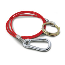 Maypole 1m x 3 mm Red PVC Breakaway Cable For Braked Trailers and Caravans
