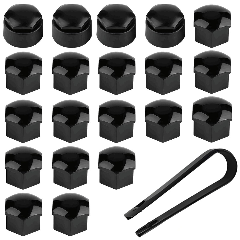 Piiannm 17Mm Wheel Nut Covers - 20Pcs Hexagonal Nut Covers With Removal Tool, Wheel Center Bolt Caps, Universal For Most Car Lug Nut Caps, Automotive 5000503851913