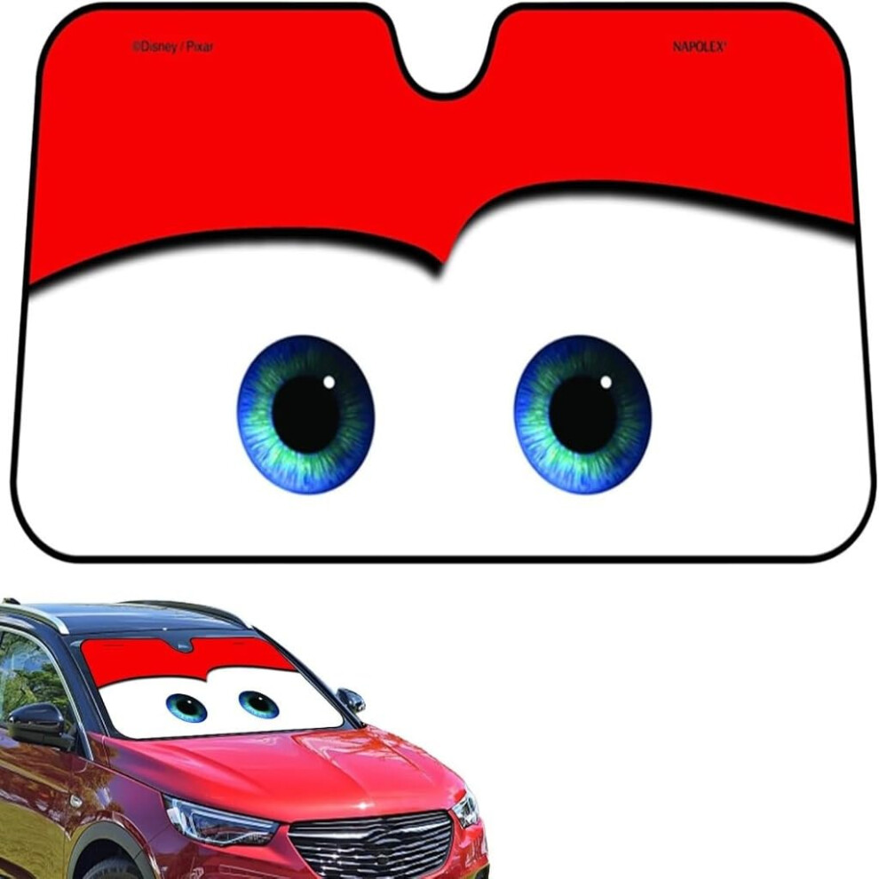 Cartoon Car Visor, Foldable Windscreen Sunshade, Keep Car Cool(A) 5009526790834