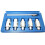 us pro US PRO 6pc Double Ended Drain Sump Plug Key Set Hex Square Drive 3231 1