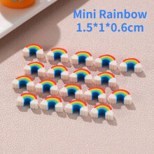 (Mini) 10Pcs/Lot Kawaii Rainbow Erasers Student Pencil Rubber School Stationery Cute Cartoon Mini Rainbow Bridge Eraser for Kids Gifts