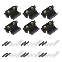 6-teiliges Ans-Kfz-Sicherungshalter-Set, kompatibel mit Dual-Batterie-Systemen, Stromstärke: 40 A