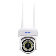 La telecamera Escam PVR007 Smart HD Wifi da 3 MP supporta la visione notturna a colori, il rilevamento del movimento, l'allarme sonoro e una scheda T